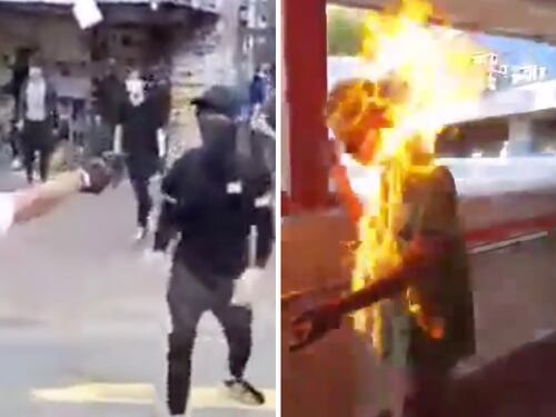 Caos a Hong Kong: la polizia spara, manifestanti danno fuoco a un uomo