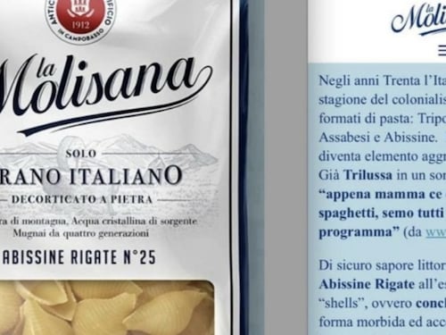 Scoppia la guerra della pasta. Molisana e Coop fanno le Tripoline ed è bufera social