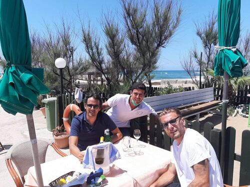 Inzaghi e Immobile, pranzo al mare e aria di libertà