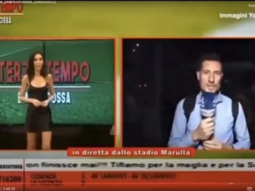 La giornalista vicentina al bimbo tifoso del Cosenza: "Tanto verrai a lavorare in pianura"