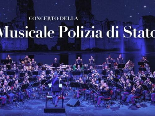 Terme di Caracalla, concerto della banda musicale della Polizia di Stato: la diretta video