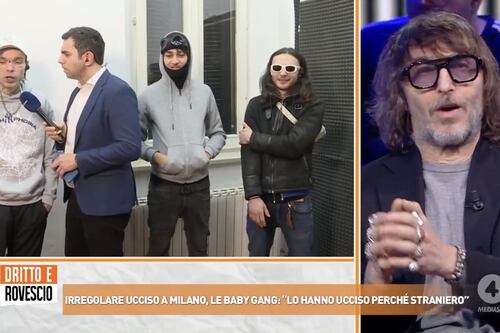 Dritto e rovescio, la stoccata di Cruciani: "Il poliziotto ha fatto bene"