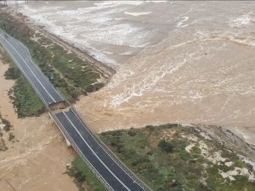 Crollano ponti e strade in Sardegna