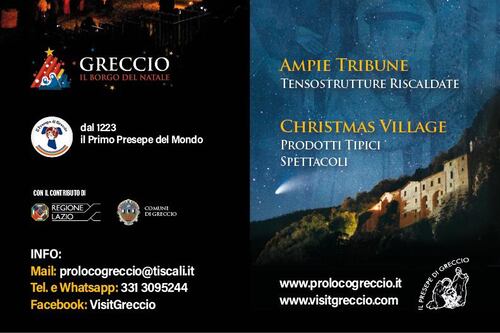 A Greccio il presepe è storia, una storia meravigliosa e commovente... tutta da vedere!