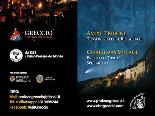 A Greccio il presepe è storia, una storia meravigliosa e commovente... tutta da vedere!