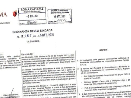 Blitz di Virginia Raggi dopo le elezioni, nominato per 5 anni il Cda dell’Ipa