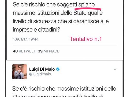 Luigi Di Maio tormentato dal congiuntivo Tre tentativi per un tweet e i social lo massacrano