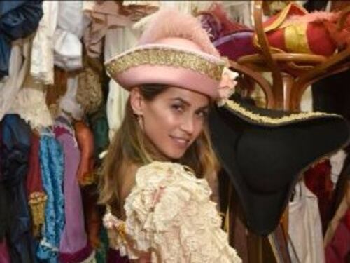Carnevale di Venezia, prove di volo dell'aquila per Melissa Satta