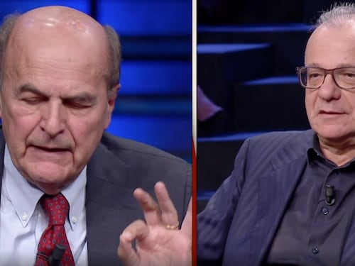 DiMartedì, Bersani: "Destra fuori dalla resistenza antifascista". E in studio insorgono tutti