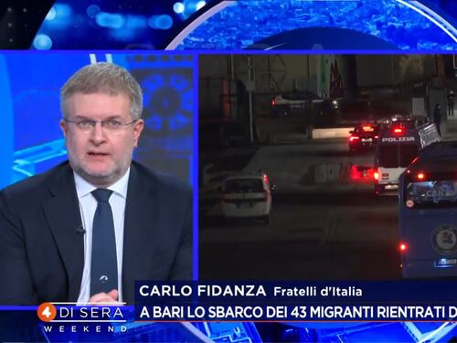 4 di Sera, "i giudici non applicano la legge". Il risentimento di Fidanza sui migranti