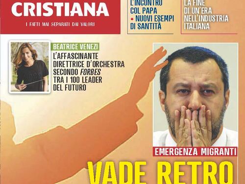Copertina choc di Famiglia Cristiana: "Vade retro Salvini"