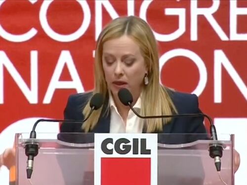 Cgil, Giorgia Meloni al Congresso a Rimini: l'intervento del premier