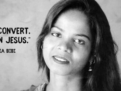 Svolta Pakistan, Asia Bibi scarcerata