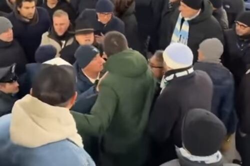 Lotito contestato dai tifosi dopo Lazio-Fiorentina