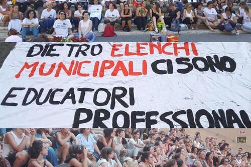 Roma, le educatrici protestano in Campidoglio: "Nidi allo sbando e graduatoria farlocca"