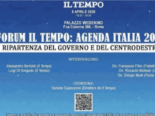 Agenda Italia 2026, il Forum de Il Tempo: una piattaforma per ripartire