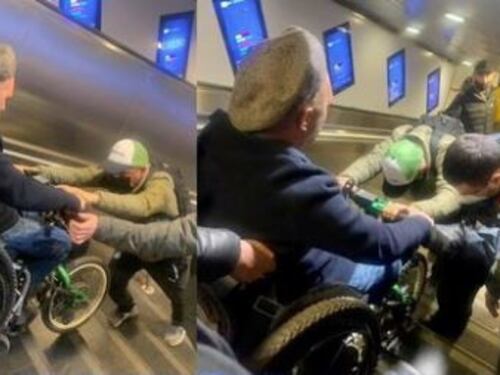 Ascensore fuori uso a Termini, disabile umiliato due volte