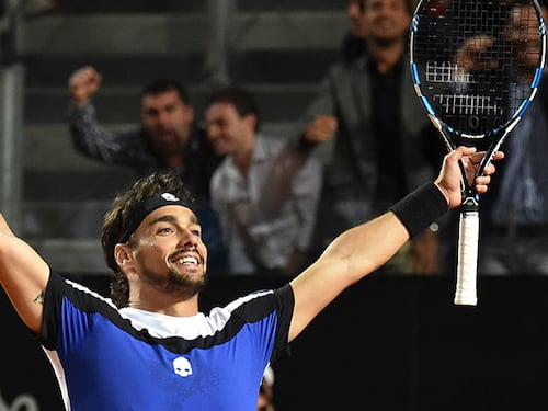 Battuto Murray, impresa di Fognini agli Internazionali. La dedica per Flavia: "Manca poco..."