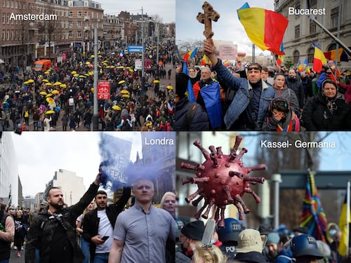 "Meglio il Covid che morire di paura": manifestazioni e scontri in tutta Europa