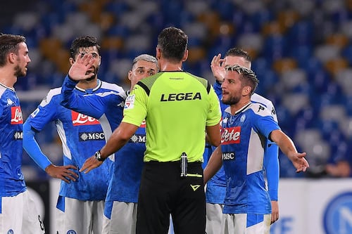 II partito del rigore. Al Napoli