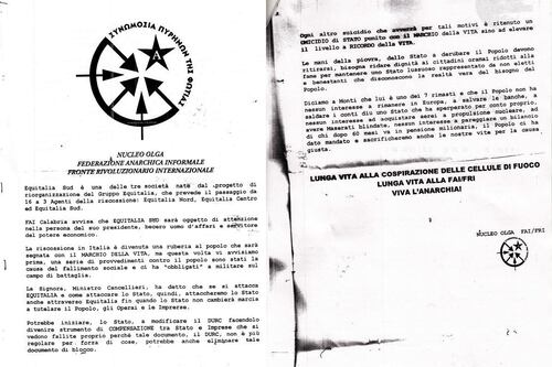 Dalla bomba per Prodi ad Adinolfi gambizzato, ecco chi sono gli anarchici della Fai