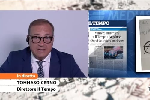 Minacce a Il Tempo, Cerno al Tg4: "Avanti così, continueremo a dire la verità". Solidarietà bipartisan da Meloni a Conte