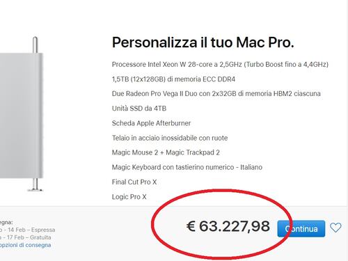Apple Mac Pro può costare quanto un appartamento. Social scatenati