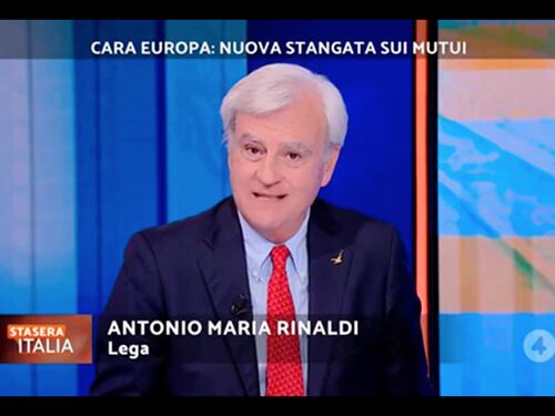 Stasera Italia, da Rinaldi siluro alla Bce: “Provocherà una recessione”