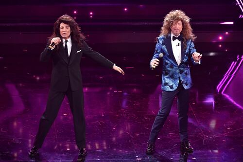 Sanremo 2021, Jo Squillo disintegra Amadeus e Fiorello: non basta una parrucca per imitarci