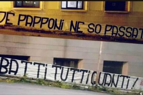 Nuovi striscioni dei tifosi romanisti contro Pallotta