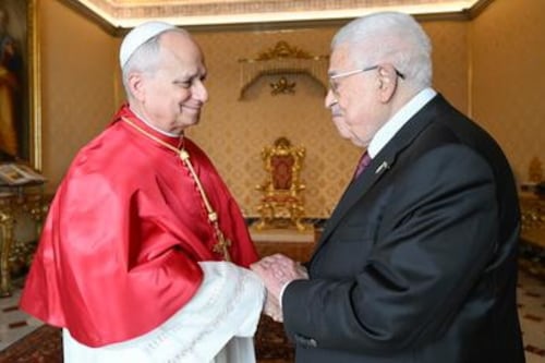 Il Papa ad Abu Mazen: "Urgente l’aiuto alla popolazione di Gaza. Sì ai due Stati in Terra Santa"