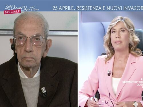 L’Aria che Tira, il partigiano Carlo Smuraglia sostiene la resistenza in Ucraina: “Armi per la libertà”