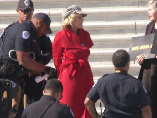Jane Fonda arrestata a Washington