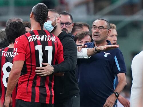 Milan show, Ibrahimovic schianta la Lazio e Sarri viene espulso