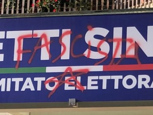 Roma, vandalizzato il comitato elettorale per Enrico Michetti sindaco