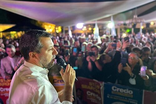 Elezioni 2022, Matteo Salvini chiude la campagna elettorale a Velletri e Latina