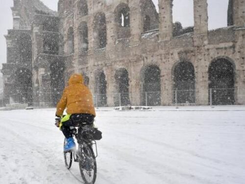 Da mercoledì arriva il grande freddo. Attesa neve anche a Roma