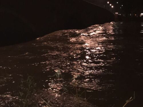 Le strade di Moncalieri invase dall'acqua