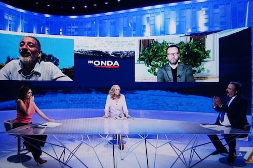 In Onda, Senaldi stoppa Telese: "Non partecipo al linciaggio", duello su Vespa