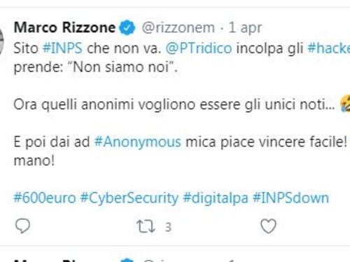 Quando Rizzone ironizzava sul sito Inps in crash per il bonus. "Ma quali hacker..."