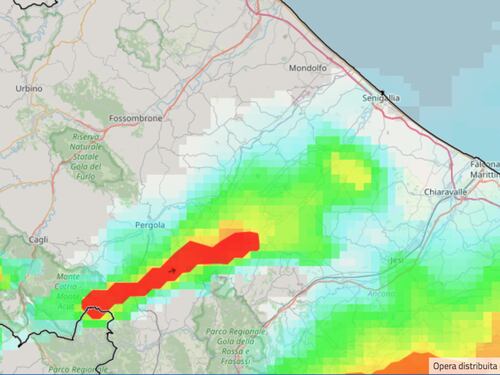 Alluvione Marche, disastro causato da un temporale autorigenerante v-shaped