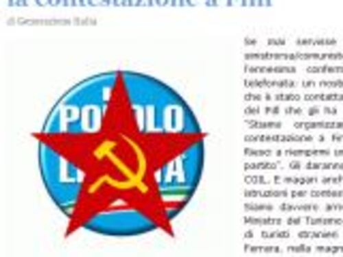 La denuncia di Generazione Italia "Squadristi della Libertà contro Fini"