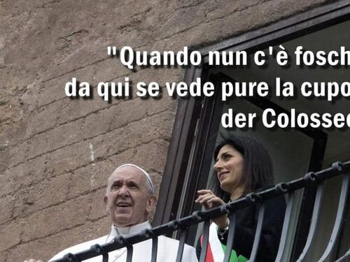 Osho rivela il segreto di Roma: la foschia oscura la cupola del Colosseo