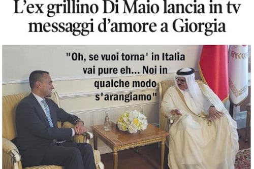 Il Tempo di Osho, la vignetta di oggi: messaggi d'amore di Di Maio a Meloni (sabato 5 luglio)