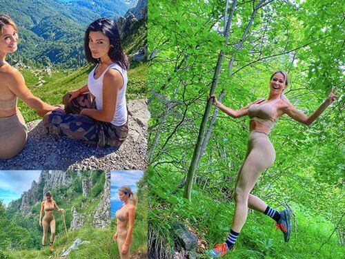 Il nude look di Diletta Leotta. Così la montagna è da infarto