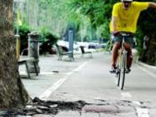Il rally in bicicletta lungo il Tevere