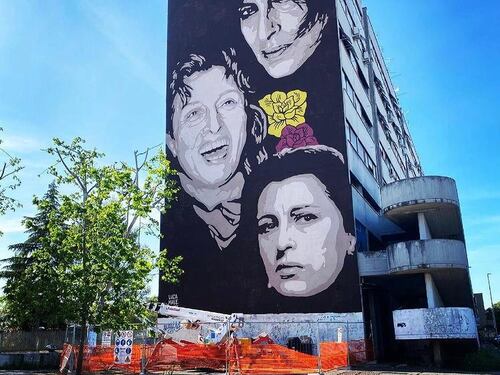 L'amore per Anna Magnani spunta sui muri di Roma