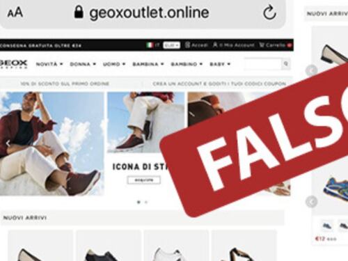 Truffe online, attenti al falso sito della Geox