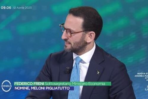 Omnibus, Freni spegne le polemiche sulle partecipate: nessuna imposizione di Meloni
