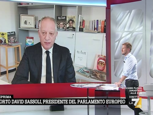 David Sassoli è morto per un tumore del sangue. La verità a Tagadà: basta deliri, odio vergognoso